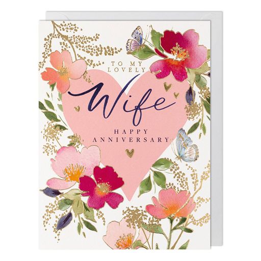 Paperlink 'With Love To My Lovely Wife' Anniversary Card