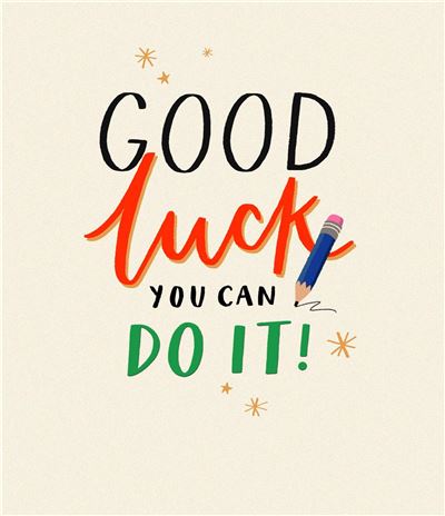 UKG 'Good Luck You Can Do It Exams' Good Luck Card