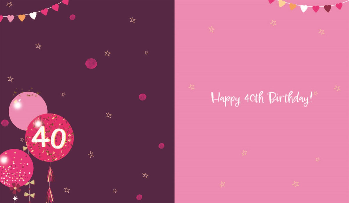 UKG 'Enjoy Every Moment 40' Birthday Card