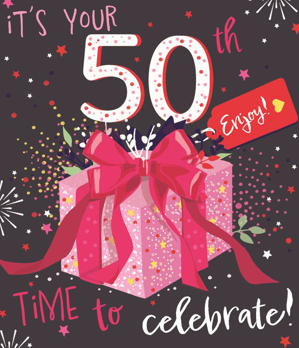 ICG  'Its Your 50th Enjoy' Birthday Card