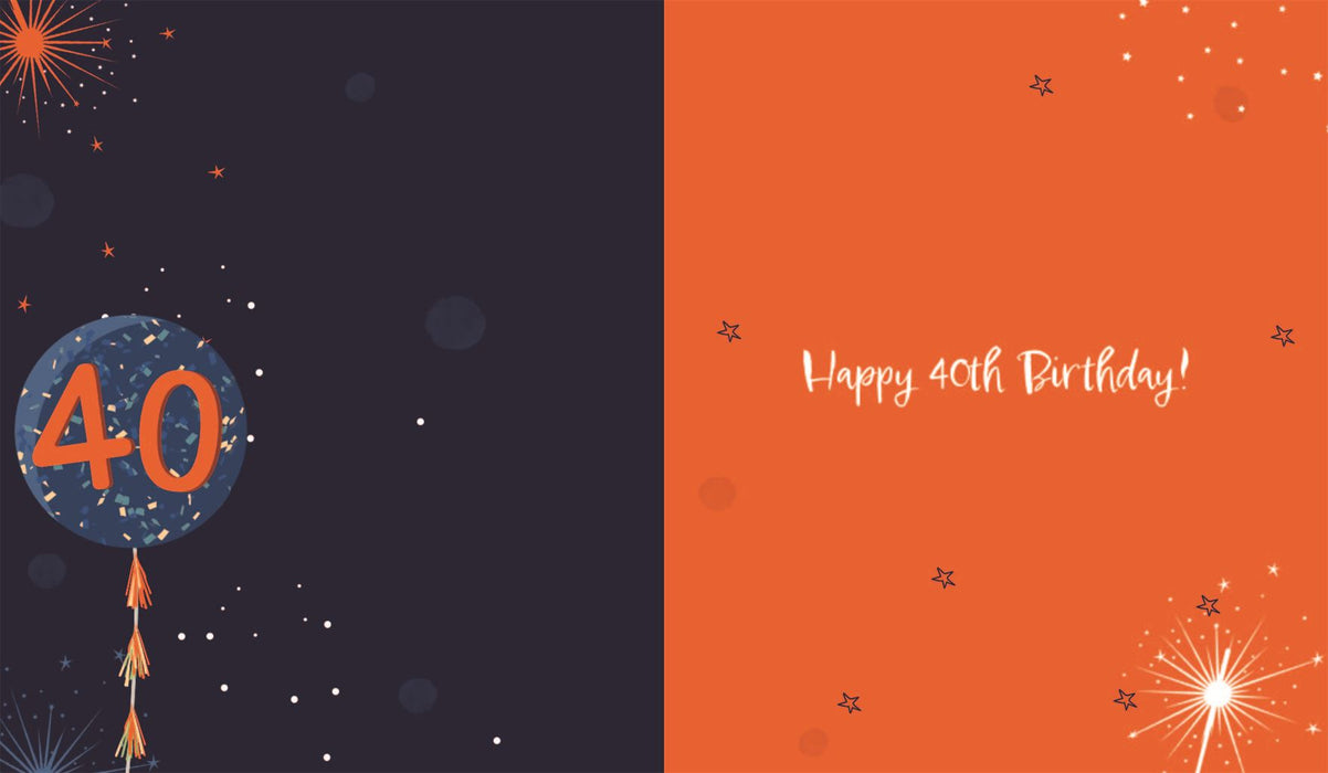 ICG 'Happy 40th Birthday' Birthday Card