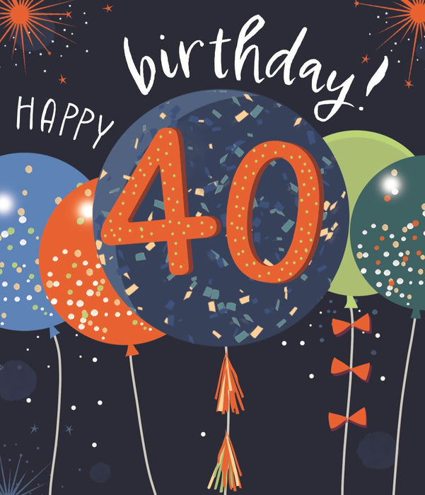 ICG 'Happy 40th Birthday' Birthday Card