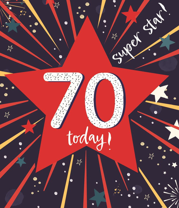 ICG  '70 Today Super Star' Birthday Card