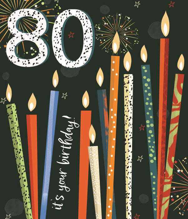 ICG  'It's Your Birthday 80' Birthday Card