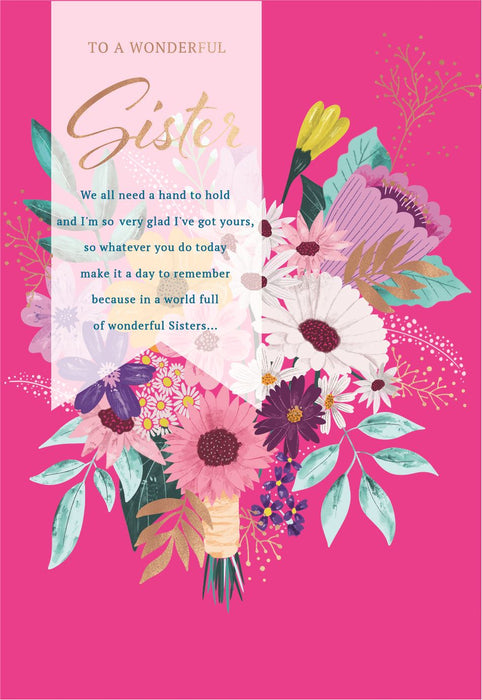 ICG 'To A wonderful Sister' Birthday Card
