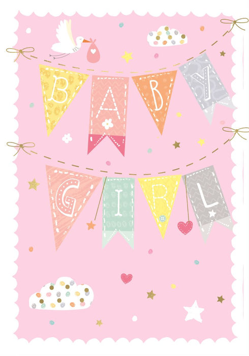 ICG 'Baby Girl' New Baby Card