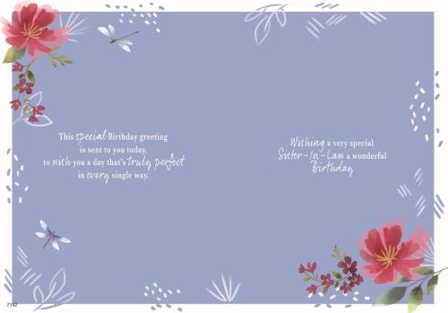 ICG 'For A Very Special Sister-In-Law Her Birthday' Card