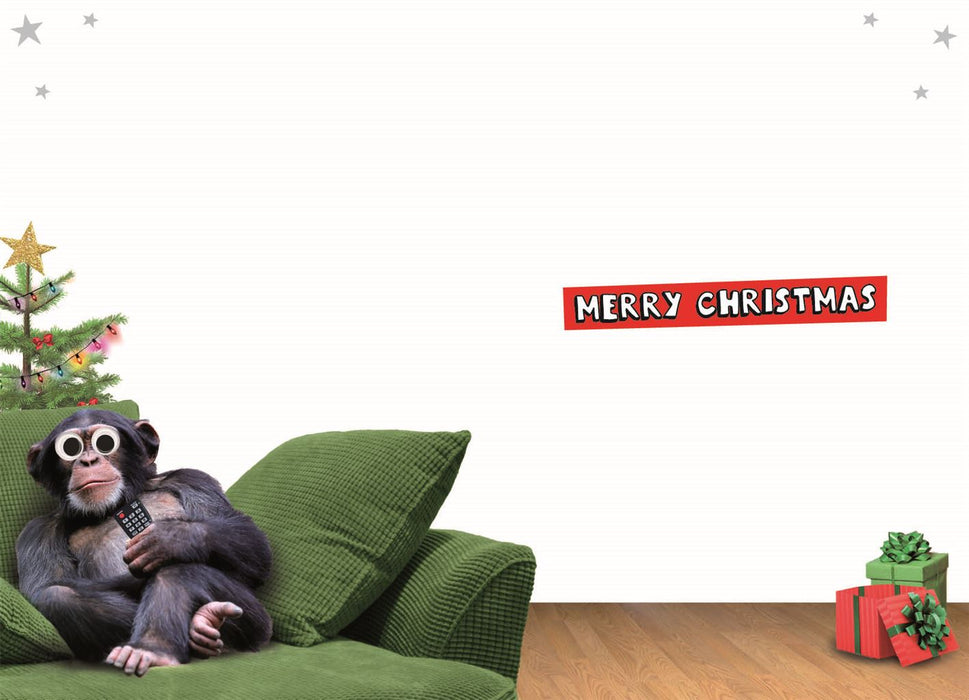 ICG 'Open Chimp' Christmas Card