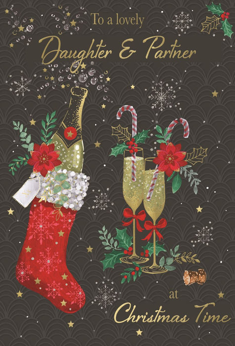 ICG 'To A Lovely Daughter & Partner' Christmas Card