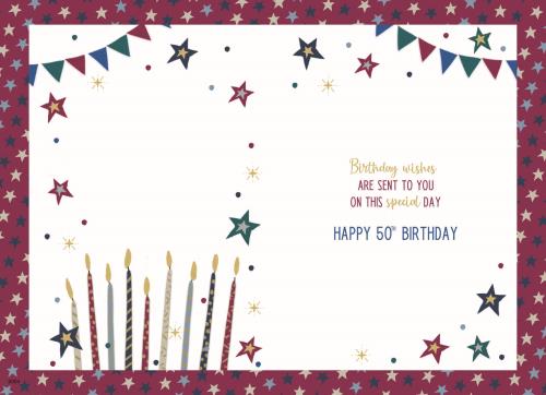 ICG 'Brother-In-Law 50 Today' Birthday Card
