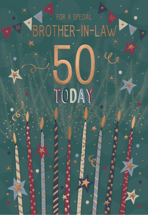ICG 'Brother-In-Law 50 Today' Birthday Card