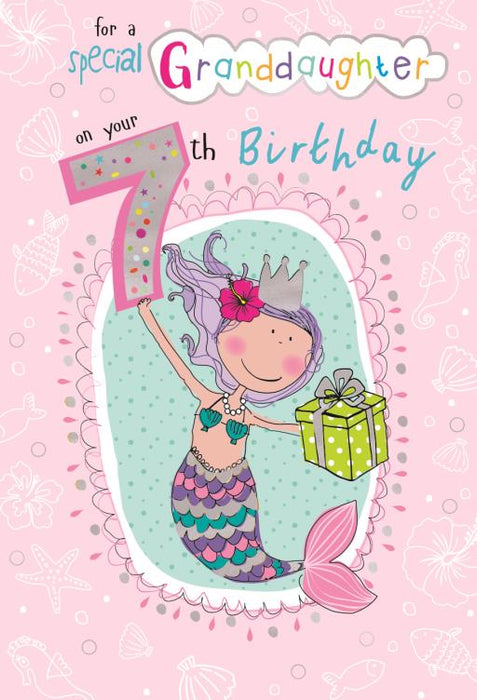 ICG 'For A Special Granddaughter On Your 7th' Birthday Card