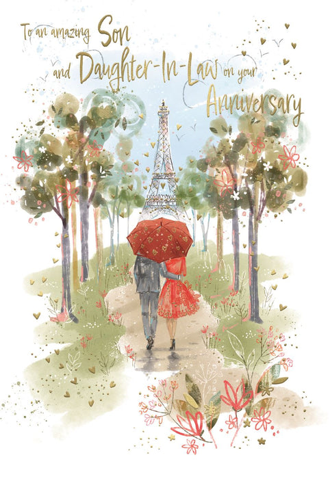 ICG To An Amazing Son & Daughter In Law Anniversary Card