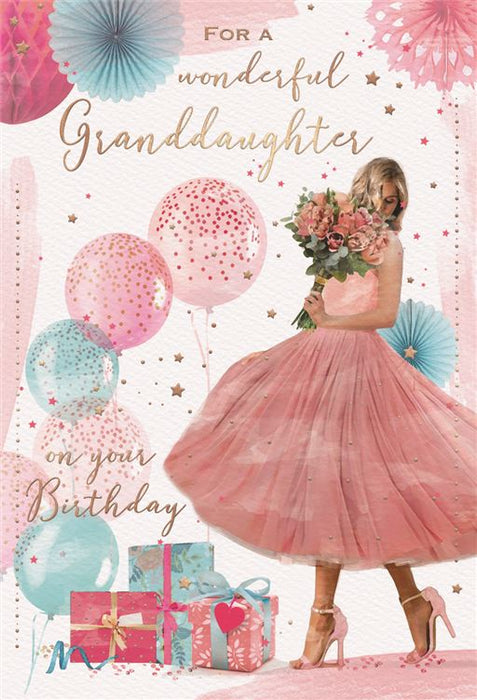 ICG For A Wonderful Granddaughter Birthday Card