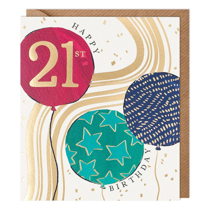 Paperlink 'Happy 21st Birthday' Birthday Card