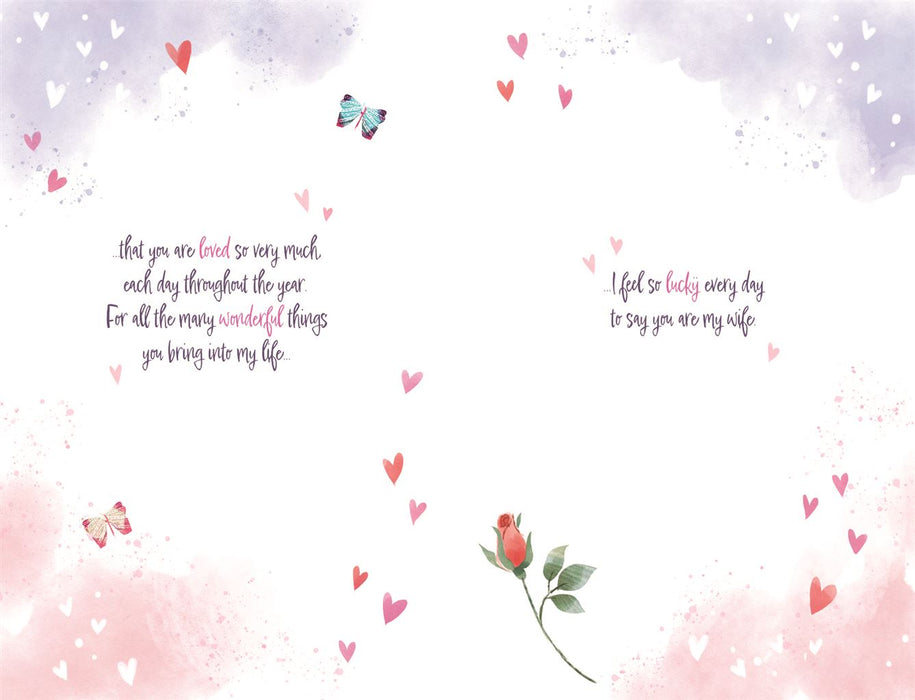 ICG 'For My Wonderful Wife' Valentine Card