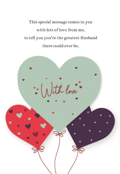ICG 'For My Husband' Valentine Card