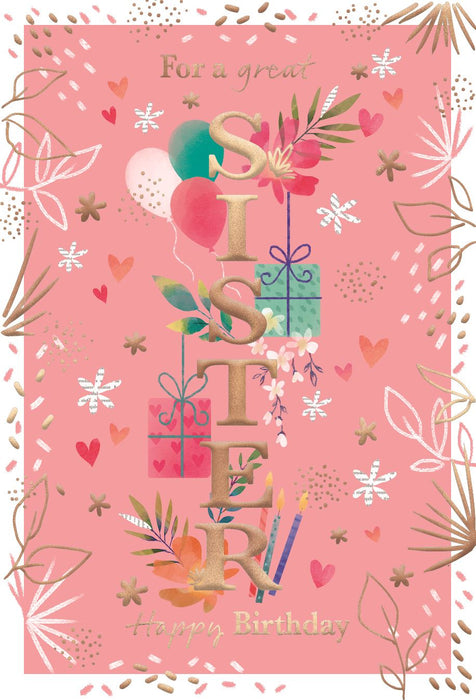ICG 'For A Great Sister' Birthday Card
