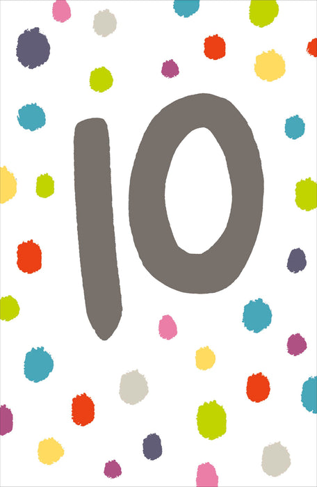 UKG '10' Birthday Card