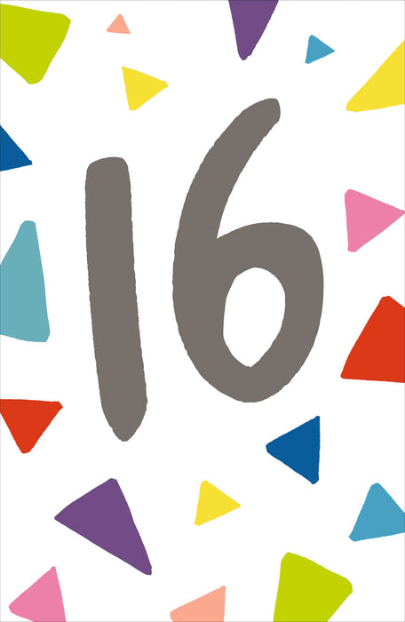 UKG '16' Birthday Card