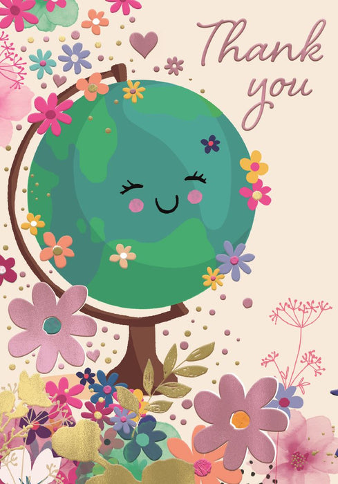 ICG 'Thank You Globe' Thank You Card