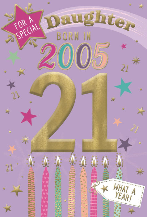 ICG 'Daughter 21 Born In 2005' Birthday Card