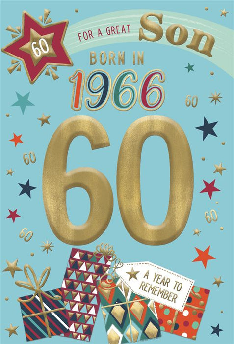 ICG 'Son 60 Born In 1966' Birthday Card