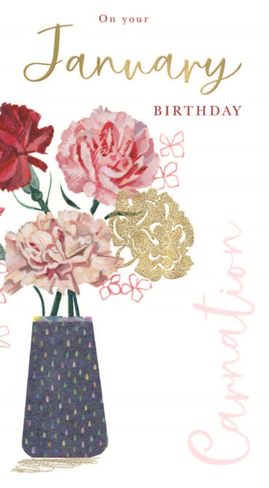 ICG 'On Your January Birthday' Birthday Card