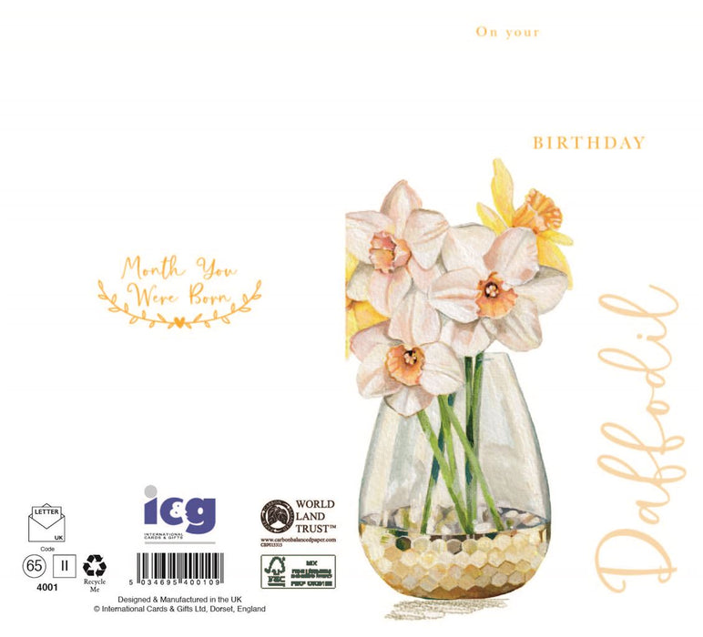 ICG 'On Your March Birthday' Birthday Card