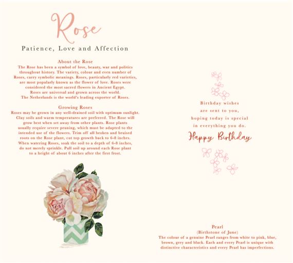 ICG 'On Your June Birthday' Birthday Card