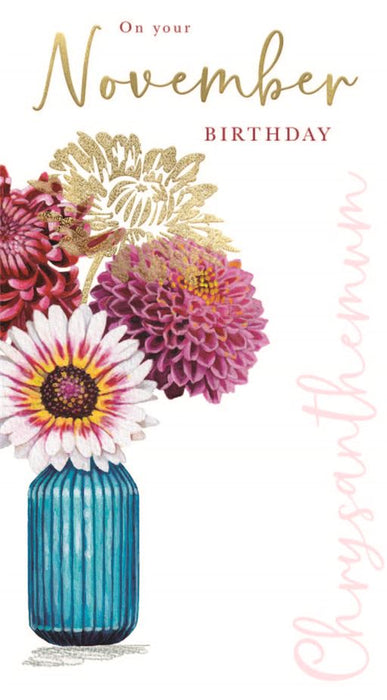 ICG 'On Your November Birthday' Birthday Card