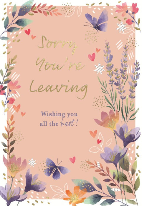 ICG 'Sorry Your Leaving' Leaving Card