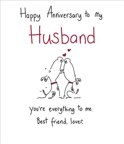 UKG 'Happy Anniversary To My Husband' Anniversary Card