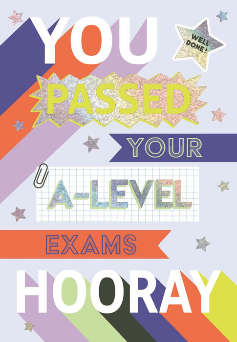 ICG 'You Passed Your A Level Exams' Congratulations Card