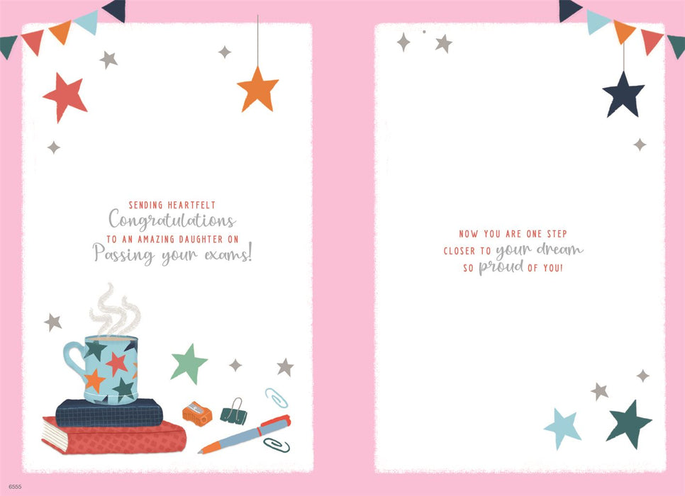ICG 'Congratulations Daughter On Passing Your Exams' Congratulations Card