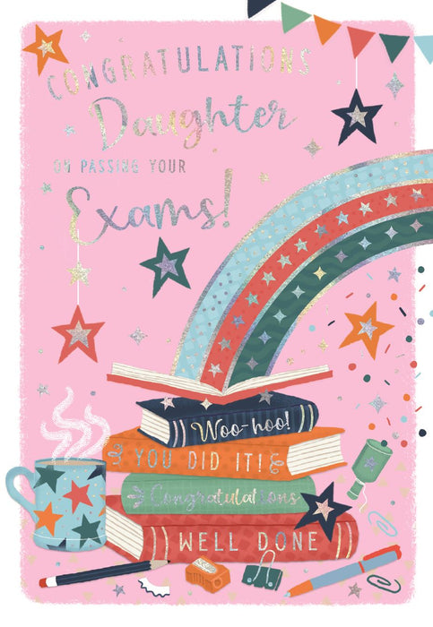 ICG 'Congratulations Daughter On Passing Your Exams' Congratulations Card