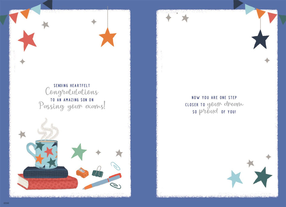 ICG 'Congratulations Son On Passing Your Exams' Congratulations Card