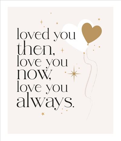 UKG 'Loved You Then Love You Now Love You Always' Anniversary Card