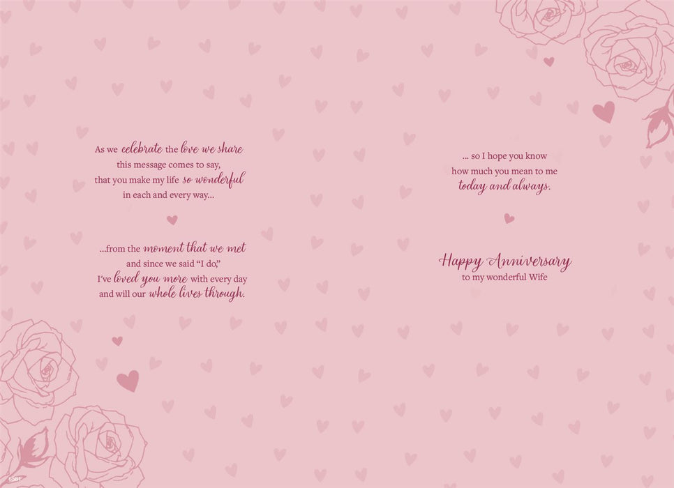 ICG 'For My Wonderful Wife' Anniversary Card