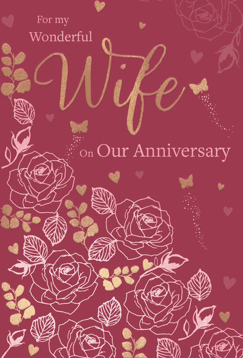 ICG 'For My Wonderful Wife' Anniversary Card