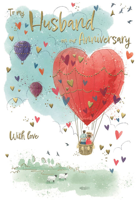 ICG 'To My Husband' Anniversary Card
