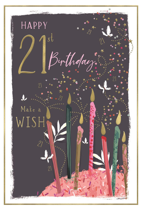 ICG 'Happy 21st Birthday' Birthday Card