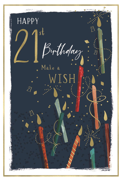ICG 'Happy 21st Birthday' Birthday Card