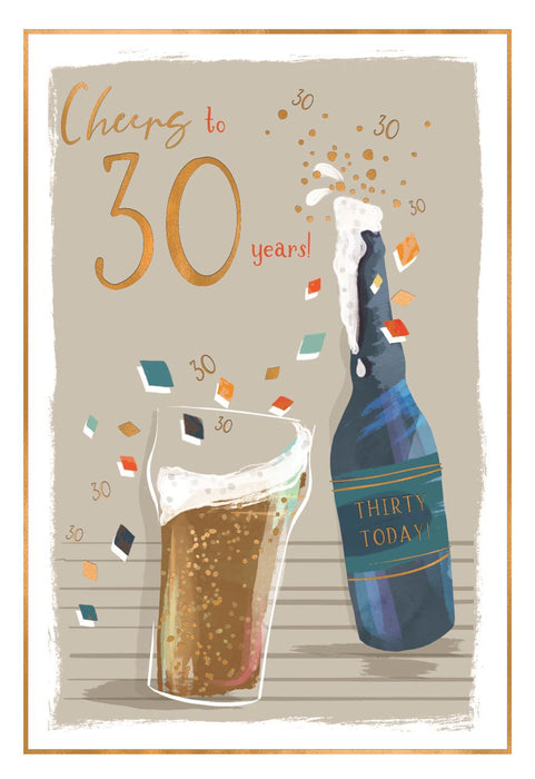 ICG 'Cheers To 30 Years' Birthday Card