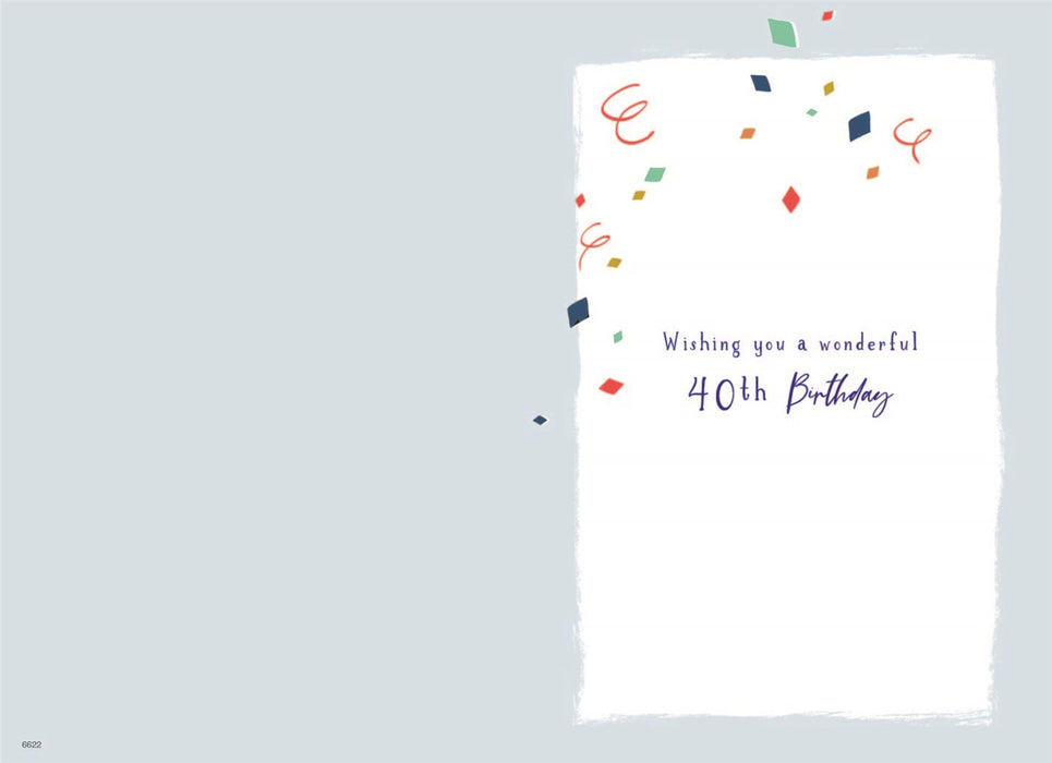 ICG 'Happy 40th' Birthday Card