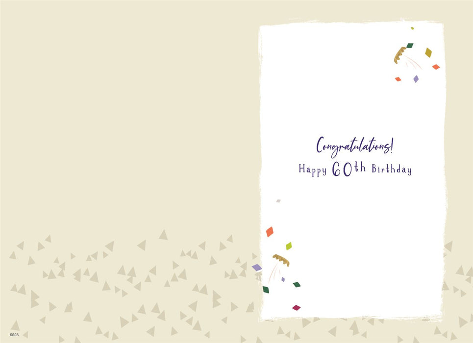 ICG 'Cheers To 60 Years' Birthday Card