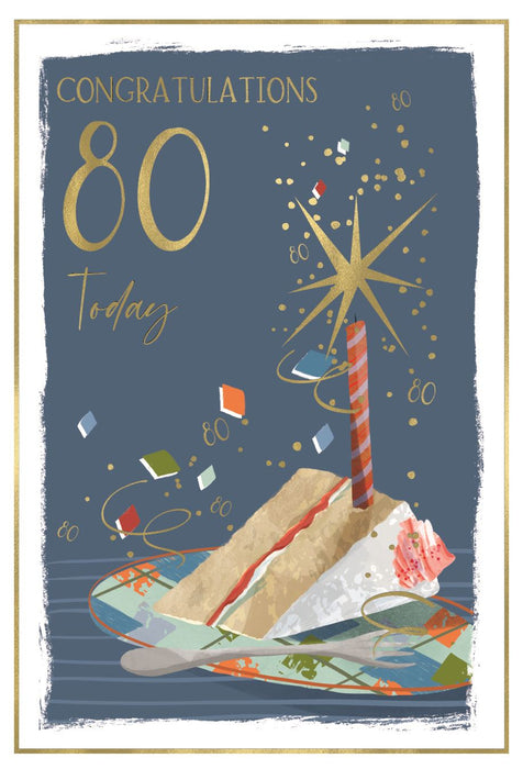 ICG 'Congratulations 80 Today' Birthday Card