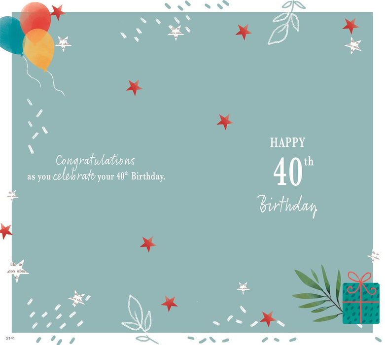 ICG 'Happy 40th Birthday' Birthday Card