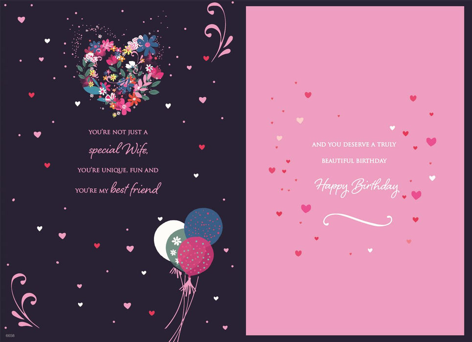 ICG 'For My Wonderful Wife' Birthday Card