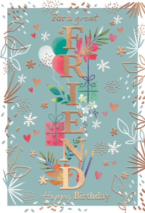 ICG 'For A Great Friend' Birthday Card